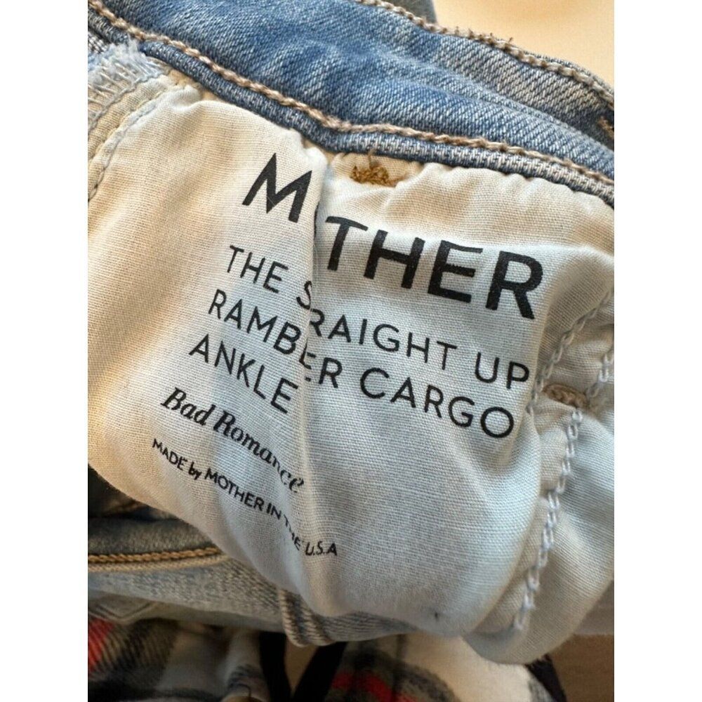 Mother Size 30 Straight Up Rambler Cargo Ankle in Bad Romance Straight Jeans - Picture 14 of 14